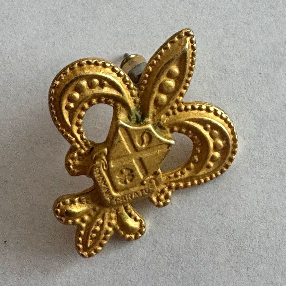 Boy Scouts 1911 Trefoil Fleur-de-Lis Scouting Style Lapel Pin